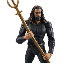 McFarlane Toys Aquaman stealth suit with trident, great for dynamic posing.