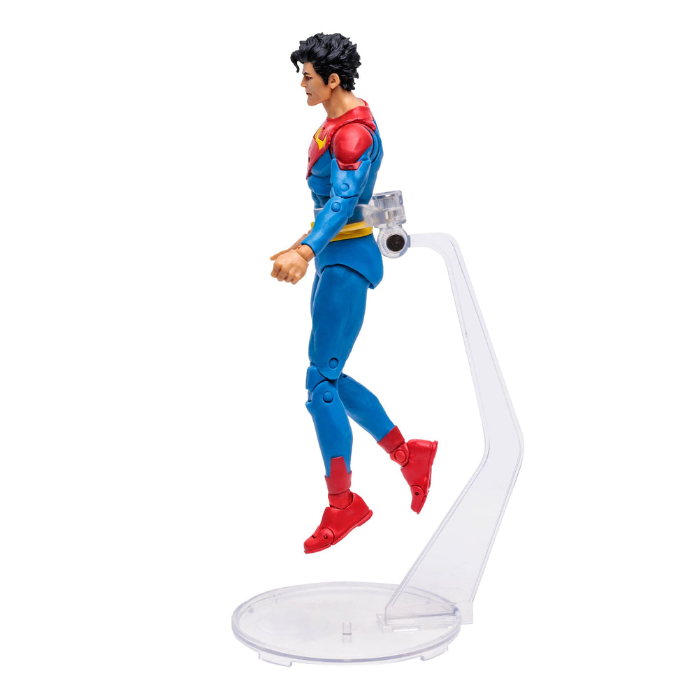 Art card back with character biography for Jon Kent Future State figure