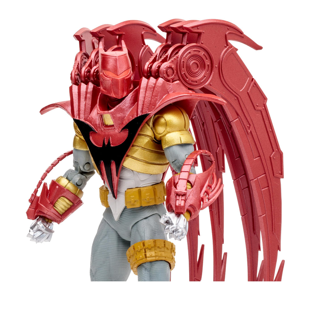 Collectible art card front featuring Azrael from McFarlane Toys DC Multiverse
