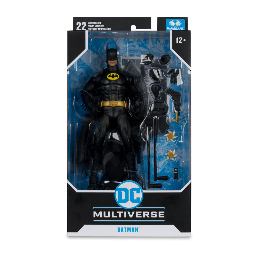 Collectible art card featuring Batman 1989 front portrait and back bio.