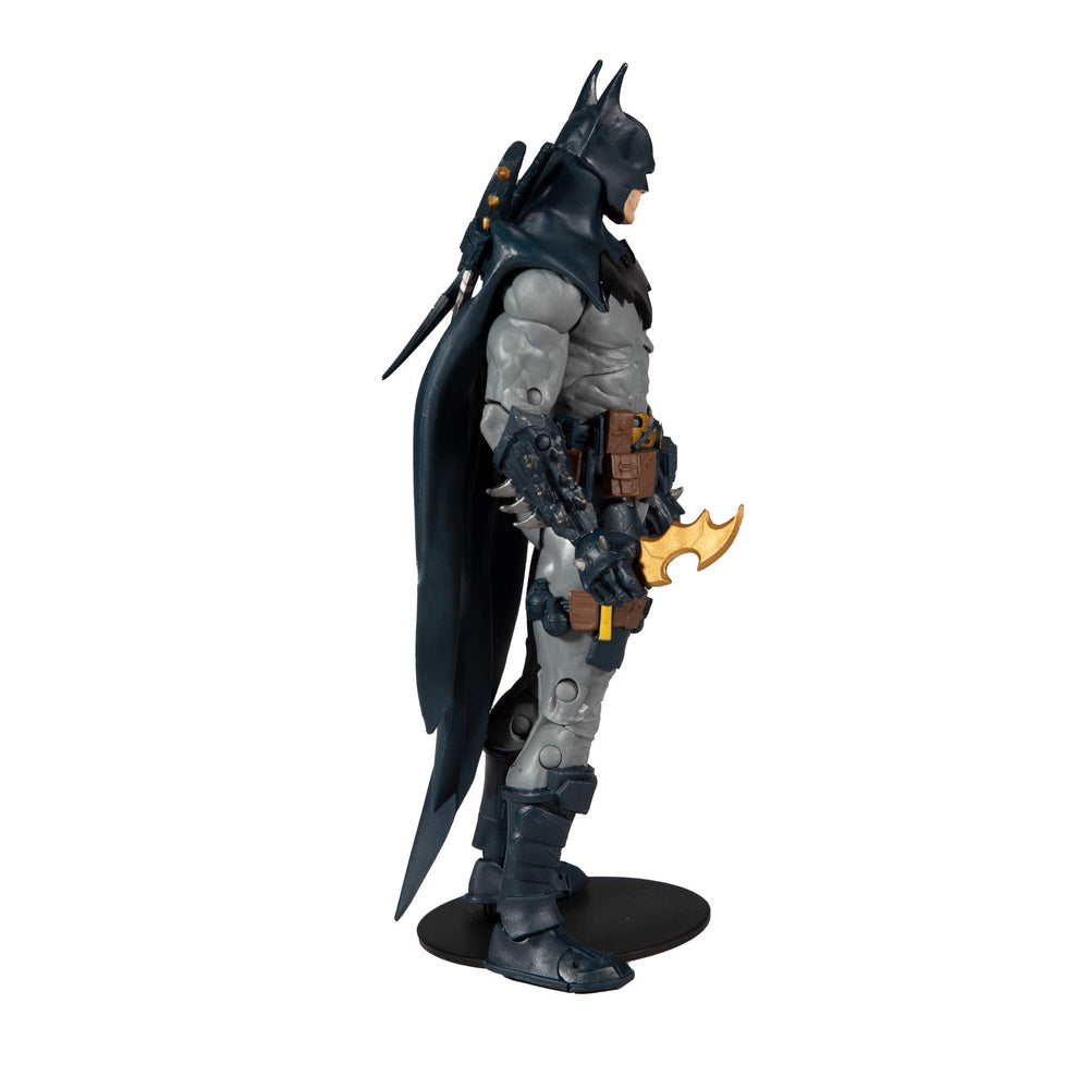 McFarlane Toys Batman 7in figure capturing iconic cape silhouette.