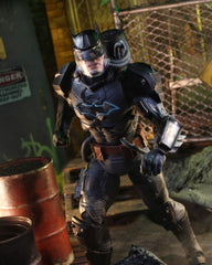Batman Hazmat suit detail and texture on McFarlane Toys figure