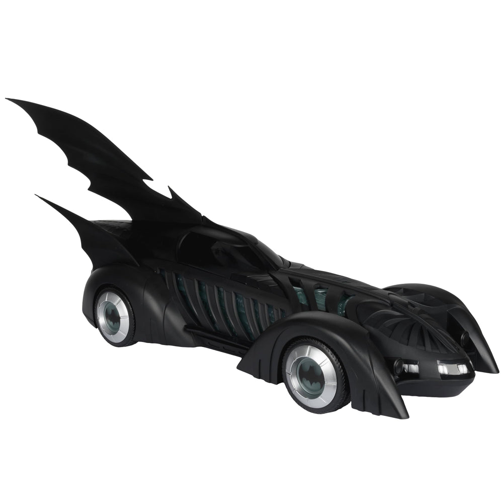 McFarlane Toys DC Multiverse Batmobile Batman Forever glow detail on display piece