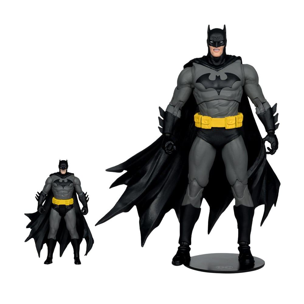 McFarlane Toys box art featuring Batman vs Kong in epic clash.