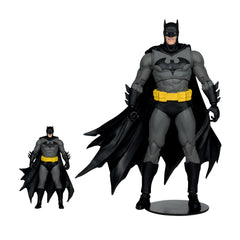 McFarlane Toys box art featuring Batman vs Kong in epic clash.