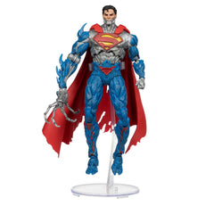 McFarlane DC Multiverse Cyborg Superman art card back with biography