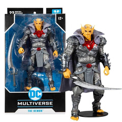 McFarlane Toys DC Multiverse Demon figure in dynamic pose highlighting premium articulation for display or play.