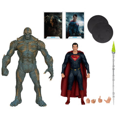 McFarlane Toys DC Multiverse Doomsday Superman 2-pack front view for display-ready posing.
