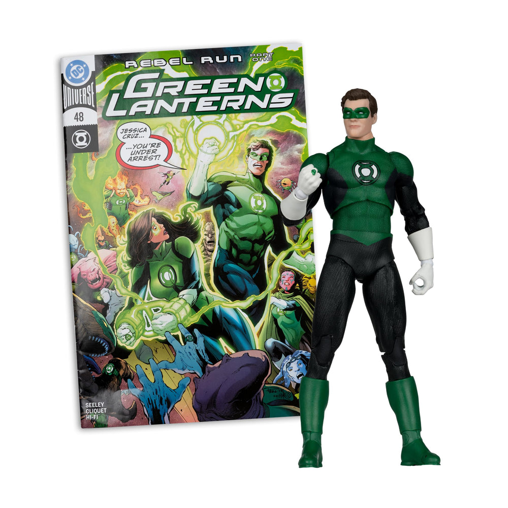 McFarlane Toys Green Lantern Hal Jordan comic book included for quick context