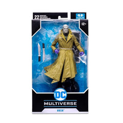 McFarlane Toys DC Multiverse Hush figure with daggers and base, ready for dioramas.