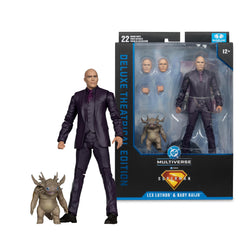 McFarlane Toys Lex Luthor art card with artwork and bio