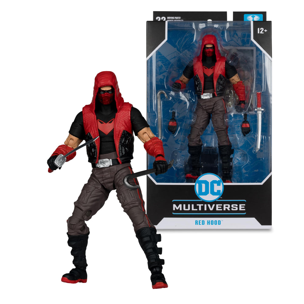 McFarlane Toys DC Multiverse Red Hood art card includes character bio.