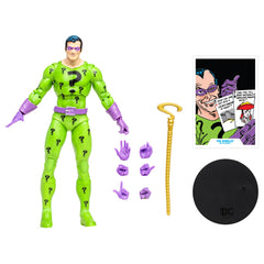 McFarlane Toys DC Multiverse The Riddler 7in includes six alternate hands for poses.