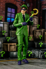 McFarlane Toys Riddler display base aids stable shelf posing.