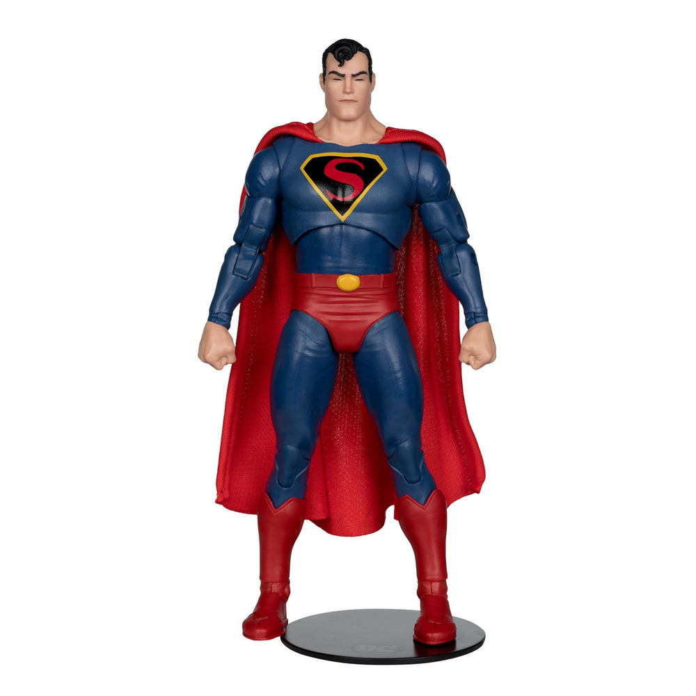 McFarlane Toys Superman 1940s packaging and figure set visuals.
