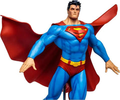 McFarlane Toys DC Multiverse Superman for Tomorrow in dynamic pose for shelf presence.