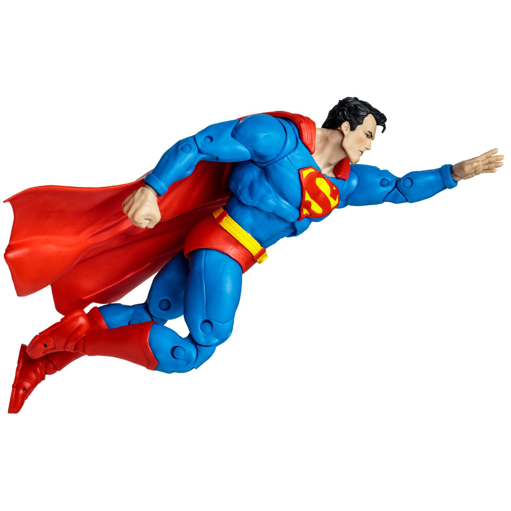 Classic Superman costume replica on the Hush figure
