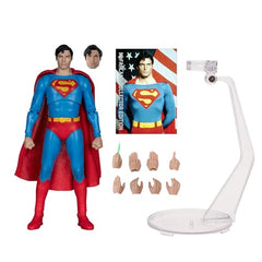 McFarlane Toys Superman 1978 figure back view for display