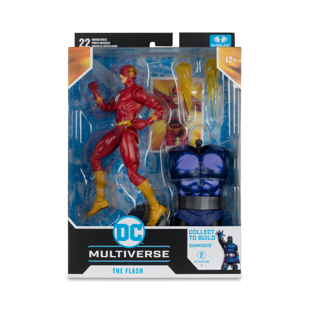 McFarlane Toys The Flash art card back biography adds character context