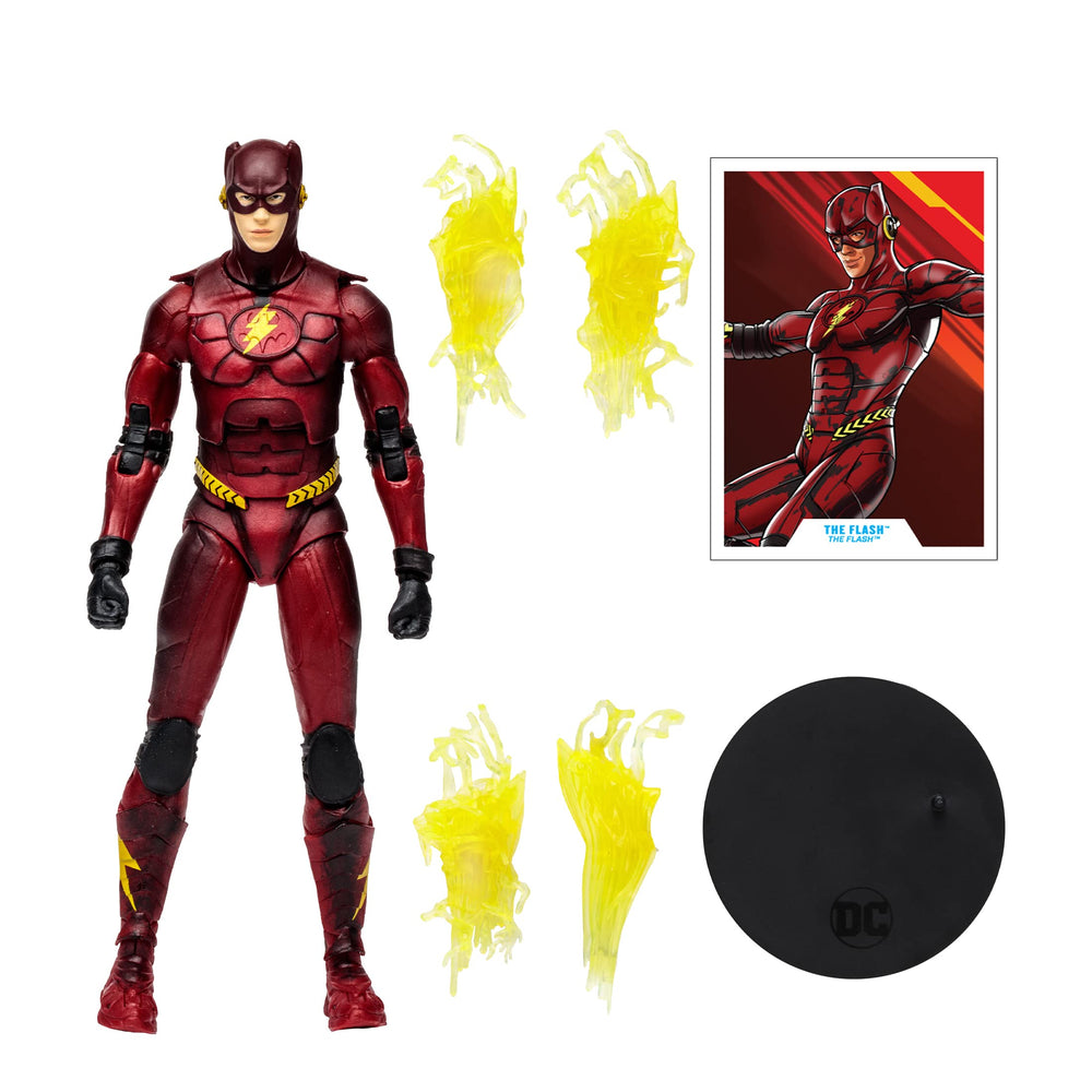 McFarlane Toys The Flash Movie 7-Inch art card back reveals biography details.