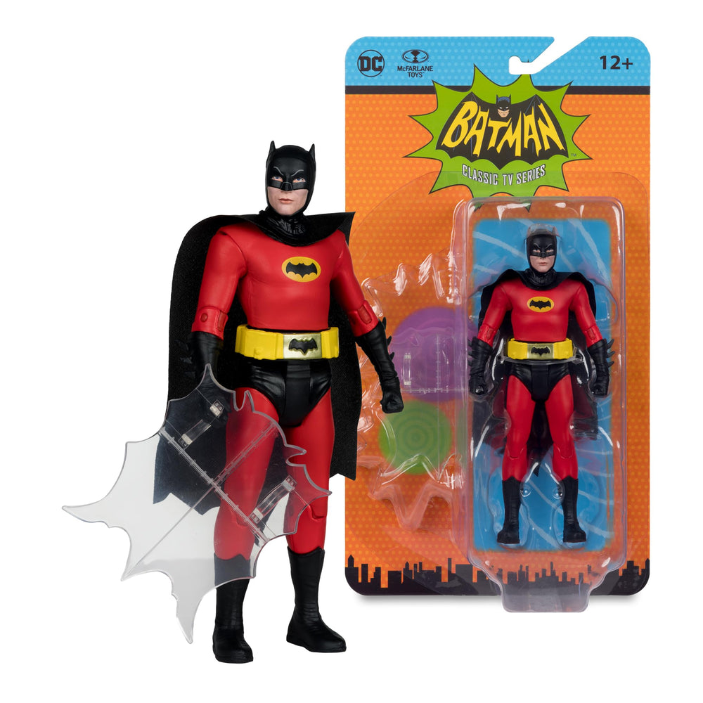 Pose-ready Batman 66 figure with multiple angles for display, portrait 2