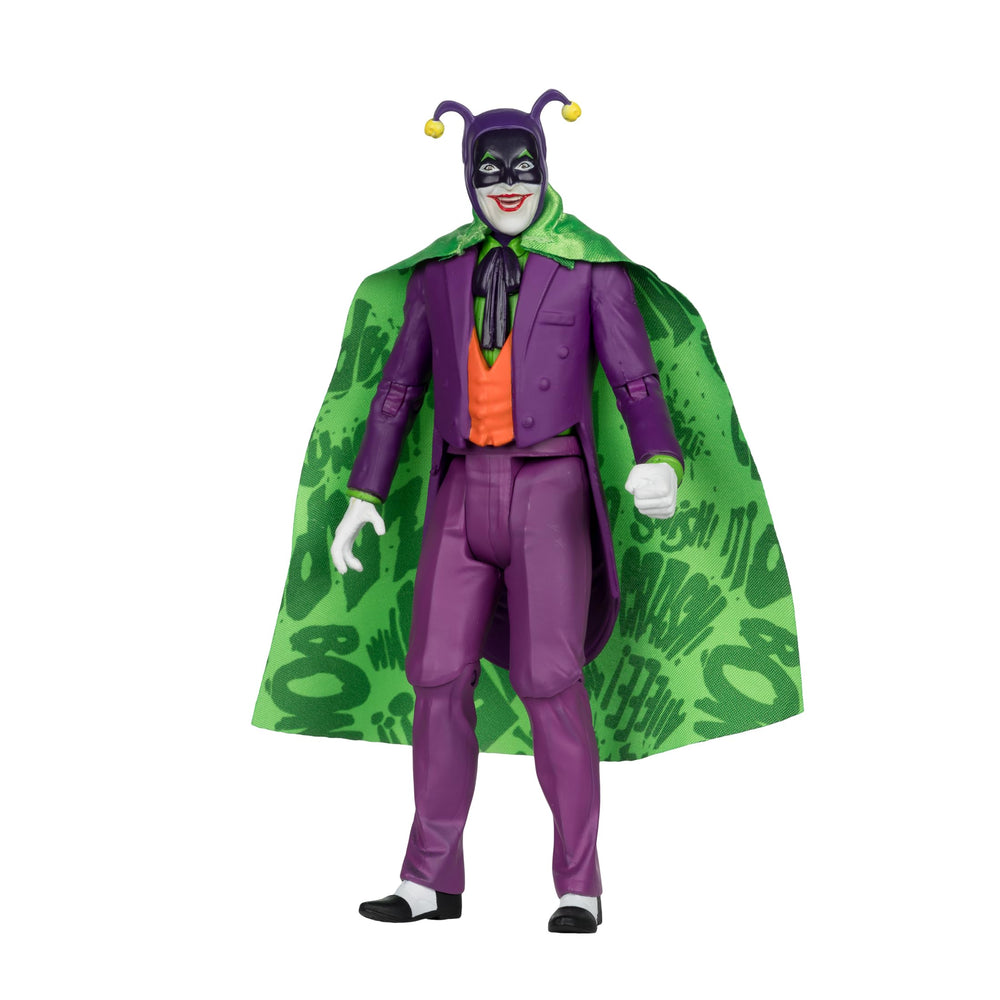 McFarlane Toys Joker transformation close-up highlights iconic costume elements.
