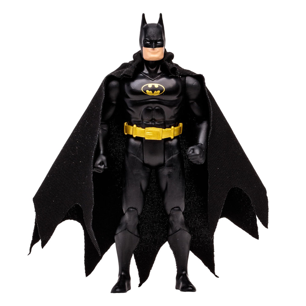 McFarlane Toys Batman black suit front view displays collectible-grade detailing for display