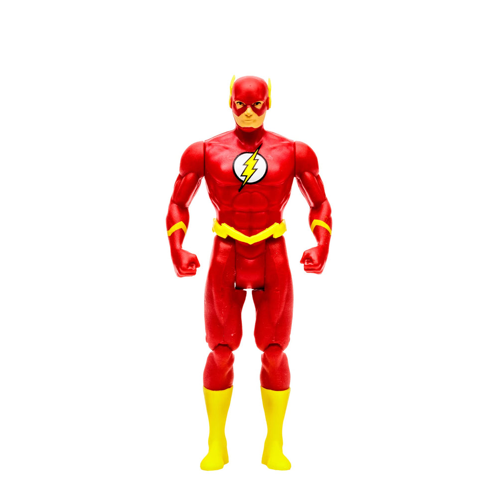 McFarlane Toys DC Super Powers The Flash figure closeup highlighting detailed sculpt for display.