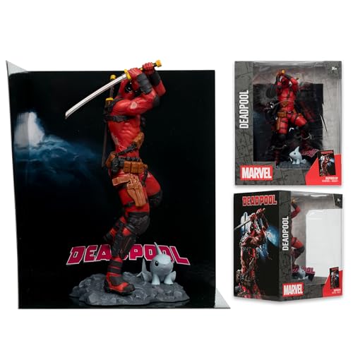 McFarlane Toys Deadpool diorama detail adds cinematic display depth.