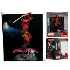 McFarlane Toys Deadpool diorama detail adds cinematic display depth.