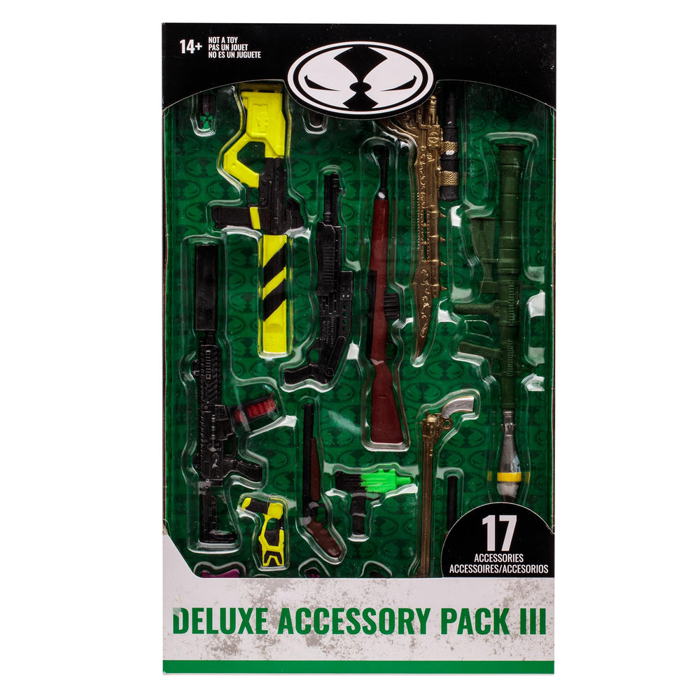 McFarlane Toys deluxe 7in accessory pack window box showcases the exclusive set