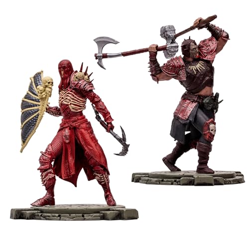 McFarlane Toys Diablo IV Rend Barbarian accessories including weapons for immersive setups