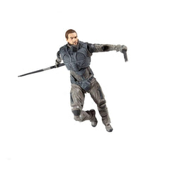 Duncan Idaho figure on display base ready for shelf setups by McFarlane Toys.