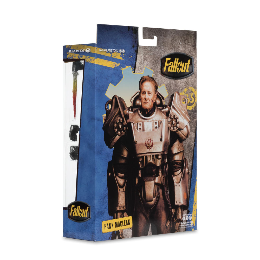McFarlane Toys Fallout Hank MacLean packaging and accessories ideal for display storytelling.