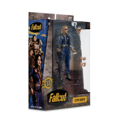McFarlane Toys Fallout Steph Harper 7in close-up showing textured costume