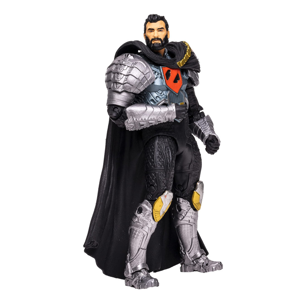 McFarlane Toys General Zod front view showcases detailed sculpt for display.