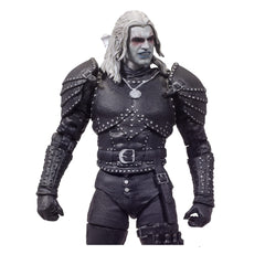 Geralt Season 2 armor detail on McFarlane Toys figure with authentic textures
