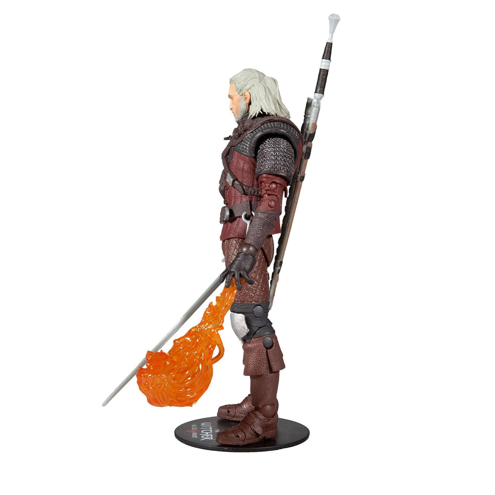 McFarlane Toys Geralt sheath accessory for weapon storage on display