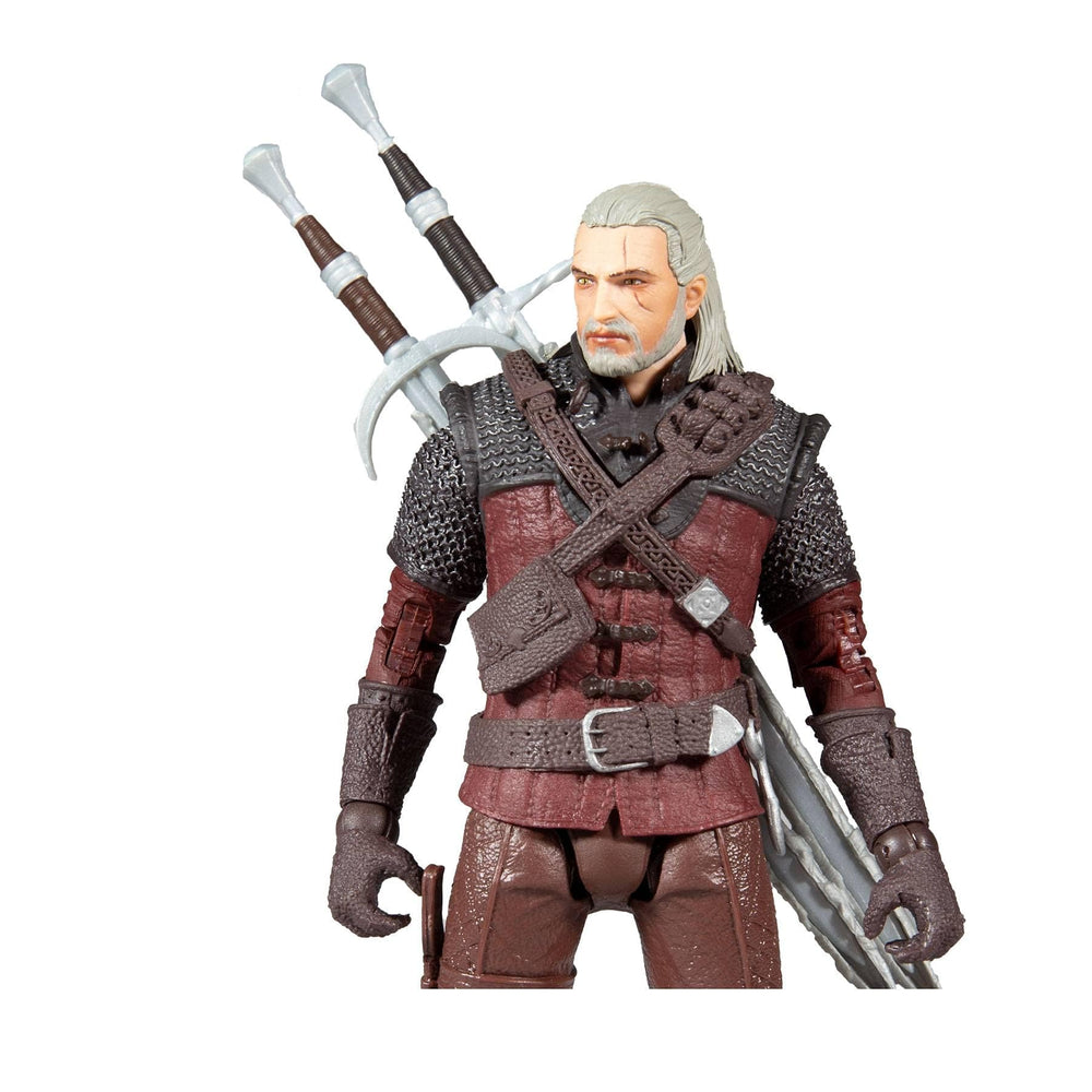 McFarlane Toys Geralt silver sword included for dynamic action poses