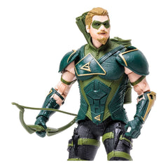 Green Arrow bow and quiver included for dynamic posing.