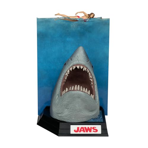 McFarlane Toys Jaws 50th Anniversary 6in figure side pose, showcasing detailed texture for display
