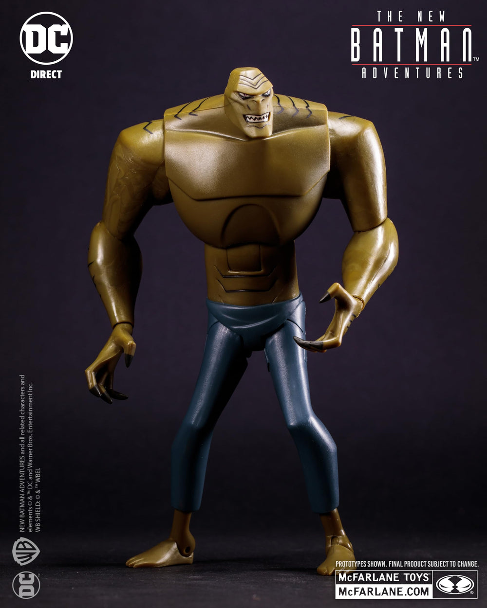McFarlane Toys Killer Croc base and stand supports versatile posing options.