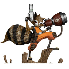 McFarlane Toys Marvel Rocket Raccoon 1:6 art card front included.