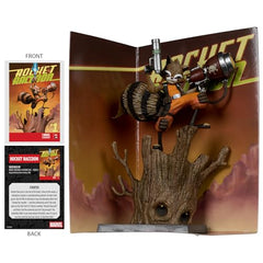 McFarlane Toys Marvel Rocket Raccoon 1:6 dynamic pose for display appeal.