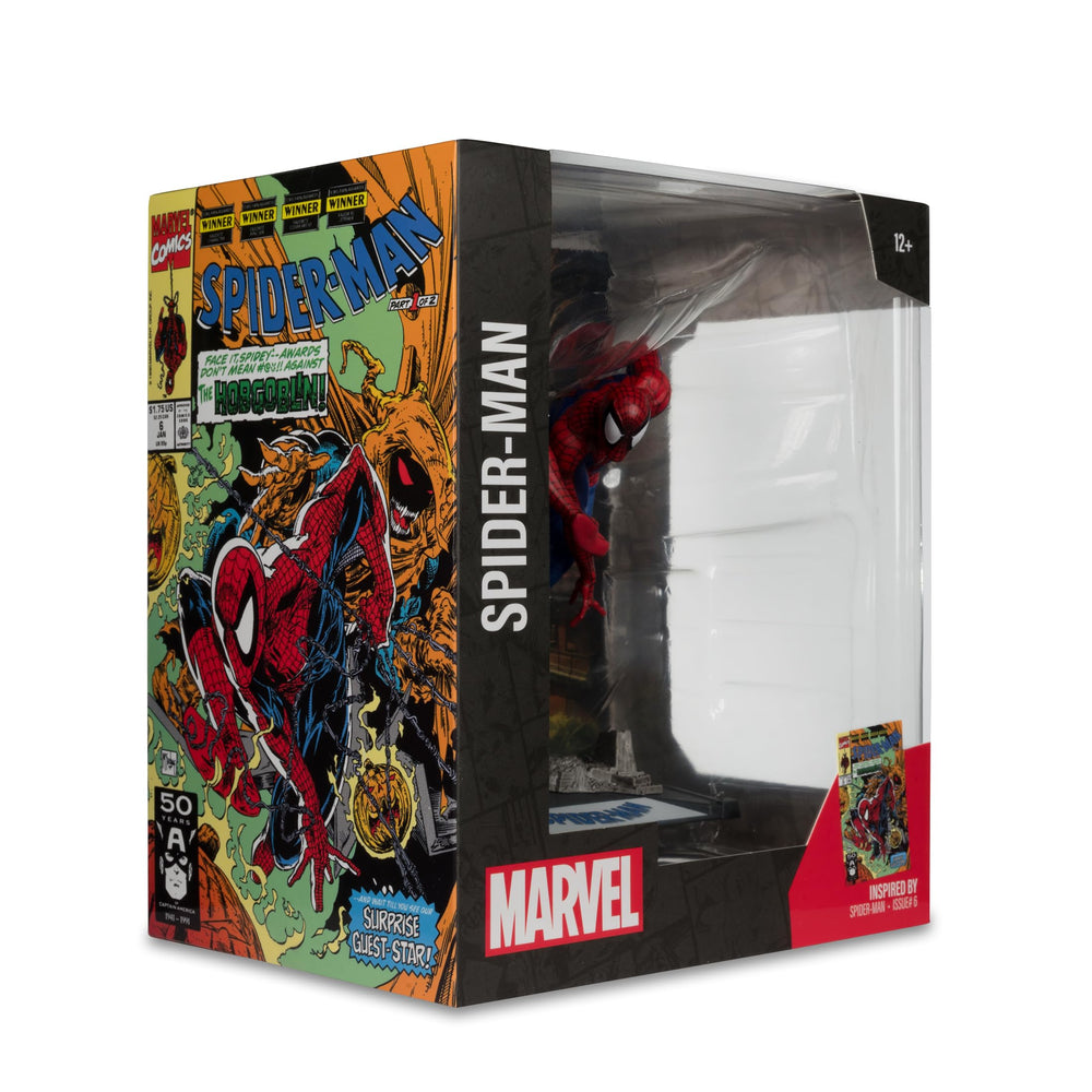 McFarlane Toys Spider-Man packaging front shows display-ready presentation.