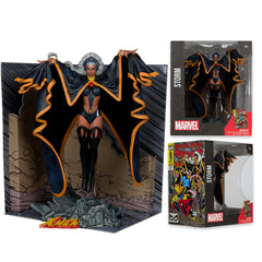 McFarlane Toys Marvel Storm Spider-Man interaction pose for dynamic diorama.