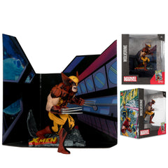 McFarlane Toys Wolverine 1:10 packaging side image highlights premium presentation