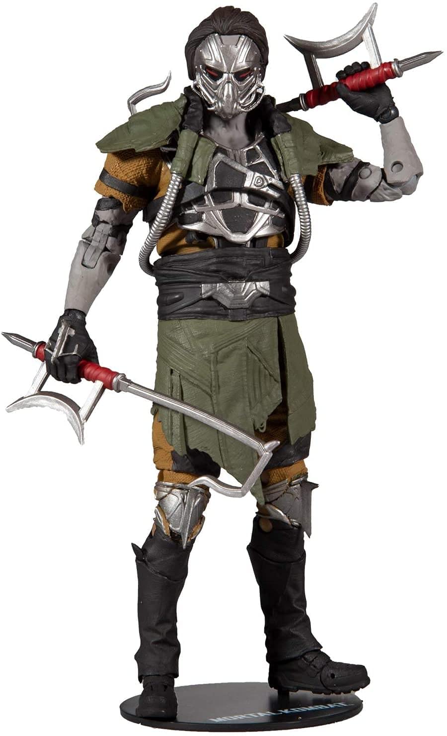 McFarlane Toys Mortal Kombat Kabal Hooked Up Skin 7-inch figure ready for display.