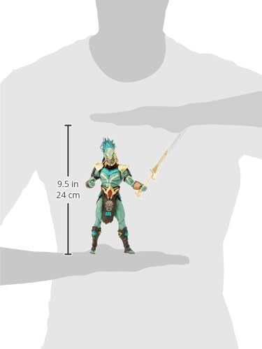 Kotal Kahn figure with sword highlighting accessory details for collectors