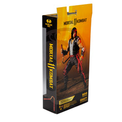 Display-ready Liu Kang figure on a shelf
